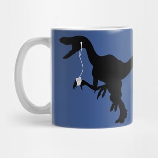 Music Loving Velociraptor Mug